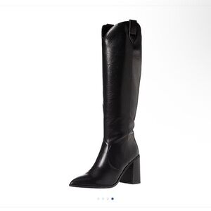 Sleek Black Heeled Boots